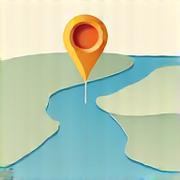 Map pin icon over a stylized map of the Fraser River delta.