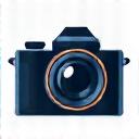 Icon of a camera, symbolizing photo services