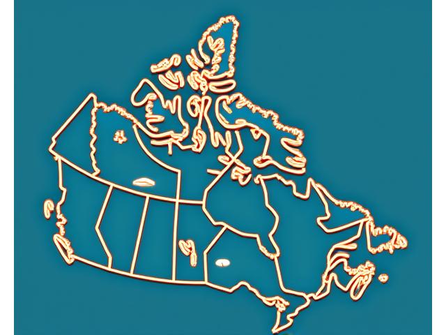 Illustrated map of Canada with shipping routes highlighting Riverline Outfitters' nationwide delivery capabilities from Burnaby.