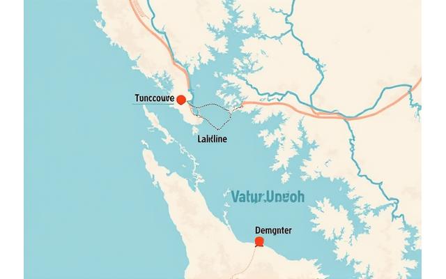 Illustrative map highlighting key urban fishing spots around Vancouver including False Creek and Fraser River with fish icons