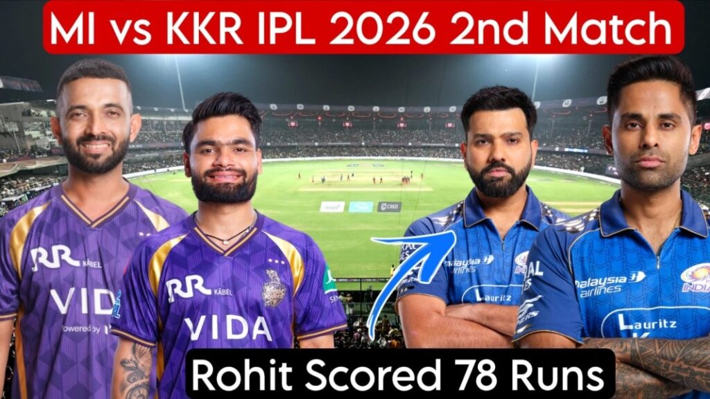 MI vs KKR IPL 2026 2nd Match