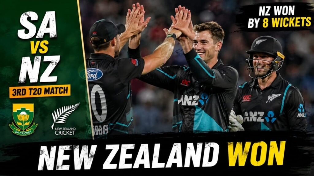 South Africa vs New Zealand 3rd T20 Match