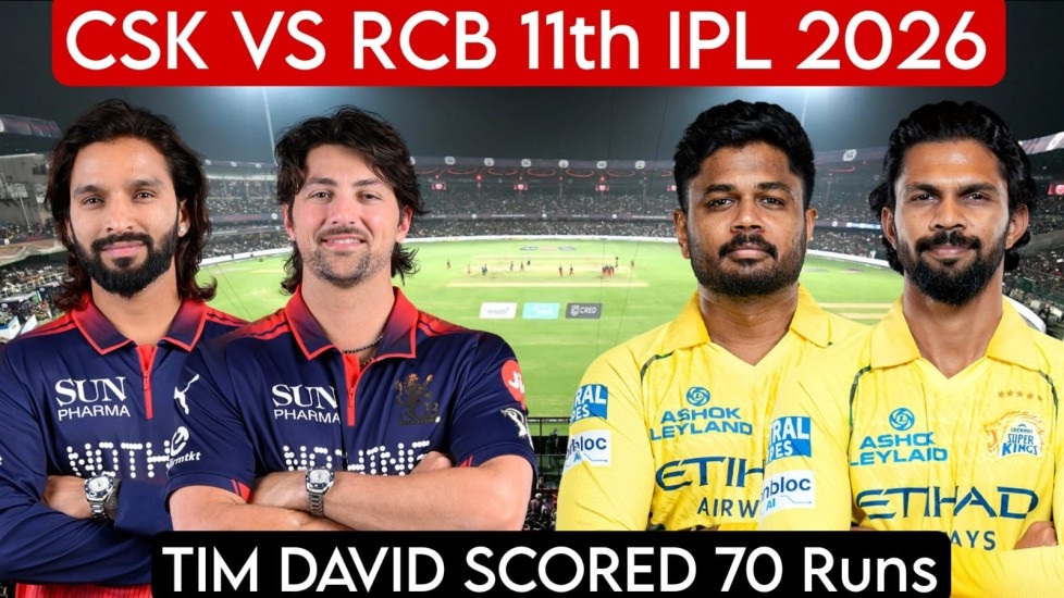 CSK vs RCB 11th IPL 2026 Mega-Match