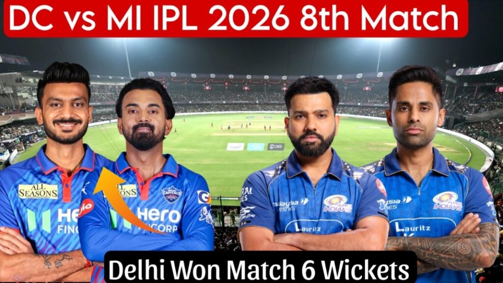 DC vs MI IPL 2026 8th Match