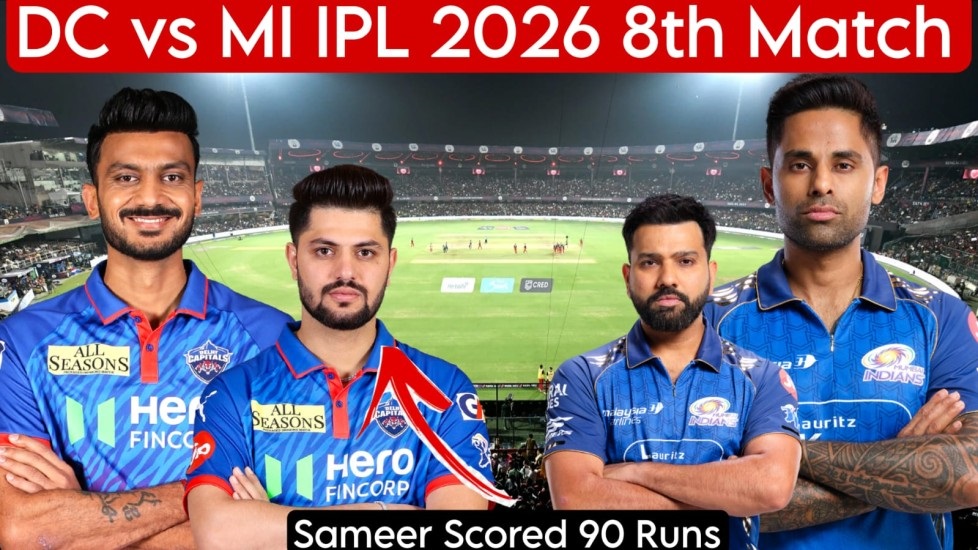 DC vs MI IPL 2026 8th Match