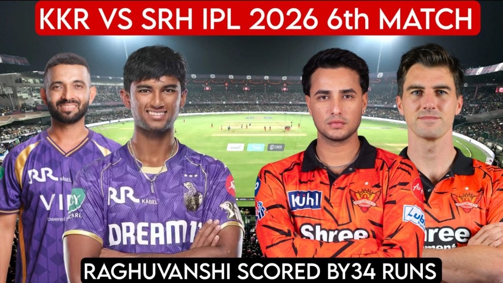 KKR vs SRH IPL 2026 6th Match