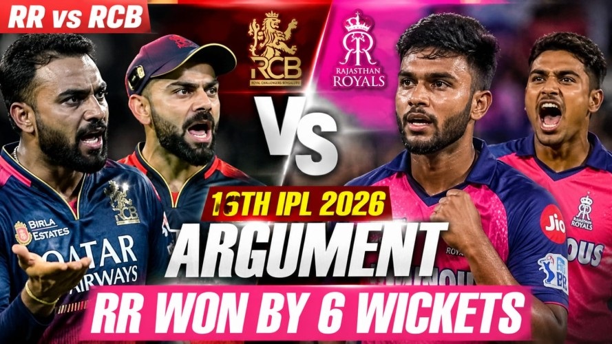 RR vs RCB 16th IPL 2026 Argument