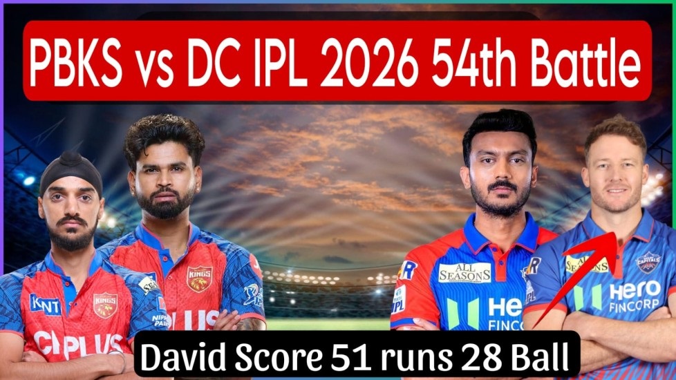 PBKS vs DC IPL 2026 54th Fight