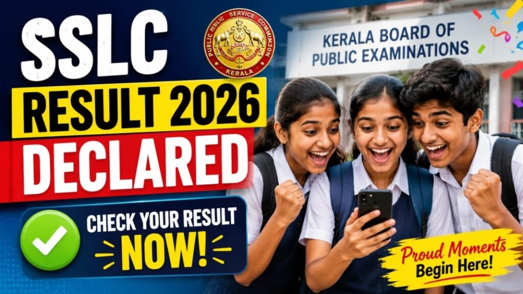 SSLC Result 2026 Kerala Declared