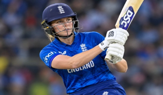 Nat Sciver-Brunt completed her half-century.