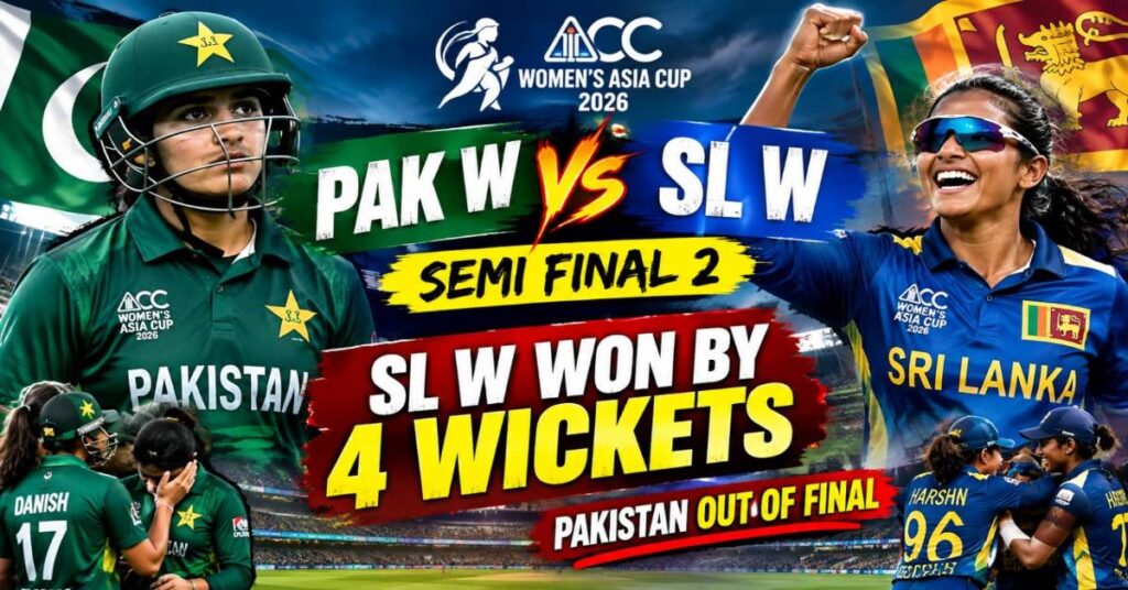 Asia Cup 2026 Semi-Final PAKW vs SLW