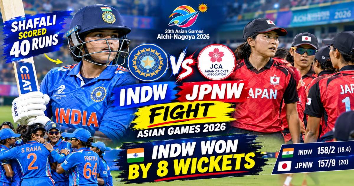 Shafali Verma scored 40 runs off 15 balls