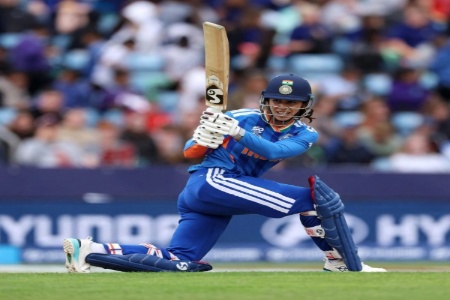 Smriti Mandhana scored 59 runs off 39 balls