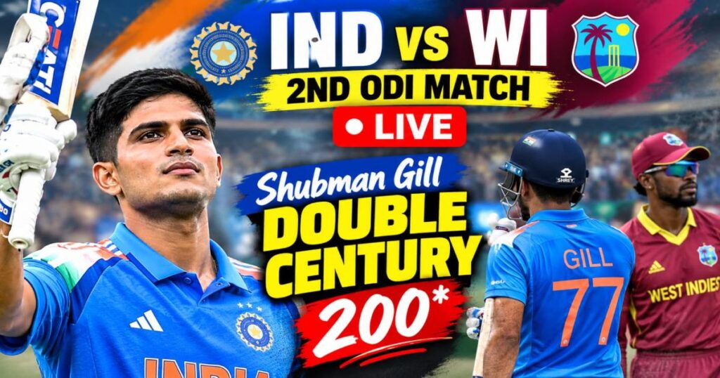 IND vs WI 2nd ODI Match Live Update